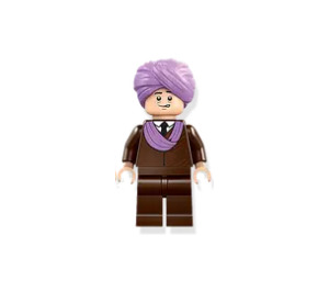 LEGO Professor Quirrell med Lavendel Hat og Halstørklæde og Brun Dragt Minifigur