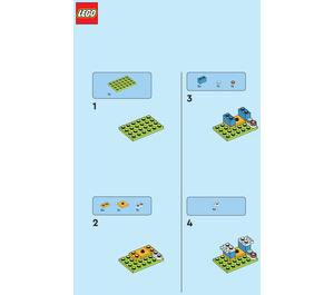 LEGO Pug with Doghouse Set 562402 Instructions