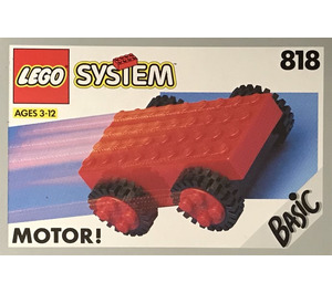 LEGO Pull-Der Rücken Motor, rot 818