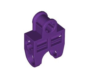 LEGO Purple Ball Connector with Perpendicular Axleholes and Vents and Side Slots (32174)