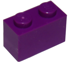 LEGO Paars Steen 1 x 2 met buis aan de onderzijde (3004 / 93792)