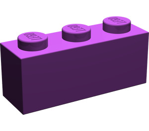 LEGO Violet Brique 1 x 3 (3622 / 45505)