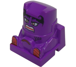 LEGO Purple Brick 2 x 2 with Warrior Racer Figure (30599 / 40831)