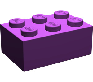 LEGO Purple Brick 2 x 3 (3002)