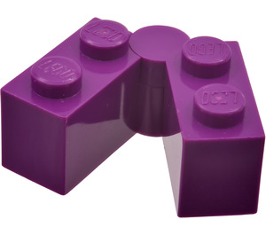 LEGO Purple Hinge Brick 1 x 4 Assembly