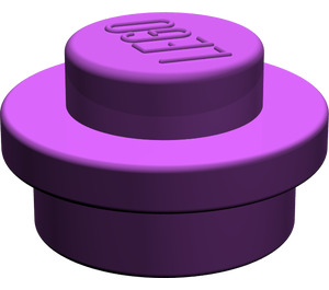 LEGO Purple Plate 1 x 1 Round (6141 / 30057)