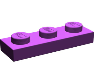 LEGO Purple Plate 1 x 3 (3623)