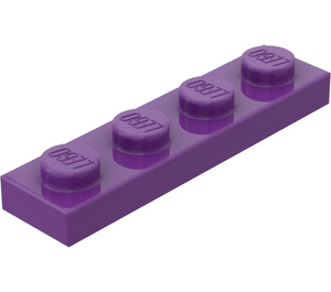 LEGO Purple Plate 1 x 4 (3710)