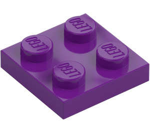 LEGO Purple Plate 2 x 2 (3022 / 94148)