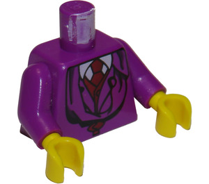 LEGO Purple Quirrell Torso with Purple Arms and Yellow Hands (973)