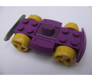 LEGO Morado Racer Chasis con Amarillo Ruedas (76544)