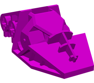 LEGO Purple Ridged Head / Foot 3 x 6 x 1.6 (32165)