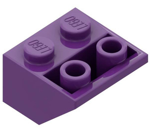 LEGO Lila Backe 2 x 2 (45°) Omvänd med platt mellanlägg under (3660)