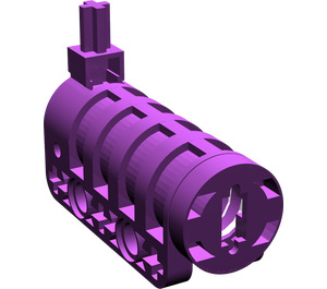 LEGO Purple Technic Cannon with Same Colored Trigger with Rounded Bottom (32074 / 76100)
