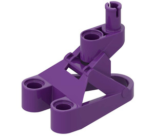 LEGO Purple Technic Connector 3 x 4.5 x 2.333 with Pin  (32576)