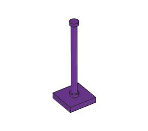 LEGO Violet Tuile 2 x 2 Panneau de Signalisation Base (sans bague d'arrêt) (30256)