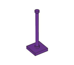 LEGO Purple Tile 2 x 2 Road Sign Base (without Stop Ring) (30256)