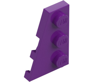 LEGO Purple Wedge Plate 2 x 3 Wing Left (43723)