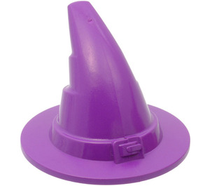 LEGO Morado Mago Sombrero con superficie lisa (6131)