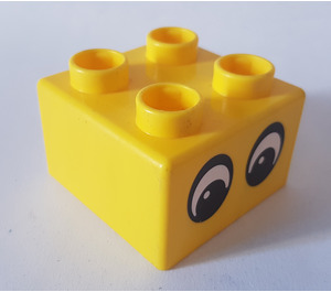 LEGO Quatro Brick 2x2 with Two Eyes Pattern (48138 / 50255)