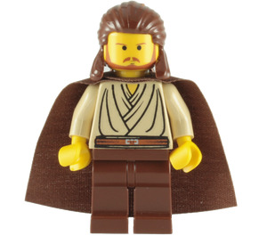 LEGO Qui-Gon Jinn with Cape and Yellow Head Minifigure