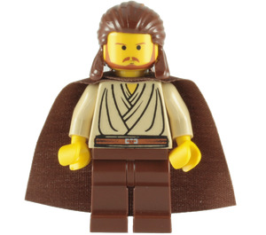 LEGO Qui-Gon Jinn with Cape (Yellow Head) Minifigure