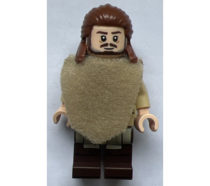 LEGO Qui-Gon Jinn s Poncho a Šedá v Vousy Minifigurka