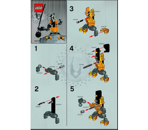 LEGO QUICK Bad Guy Yellow Set 7718 Instructions