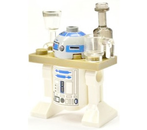 LEGO R2-D2 met Dark Tan Serving Tray minifiguur