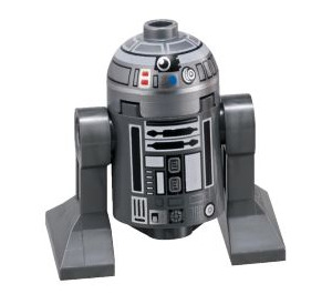 LEGO R2-Q2 med Dark Stone Grå Kropp Minifigur