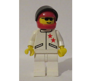 LEGO Race Car Driver with 2 Stars on Shirt Minifigure