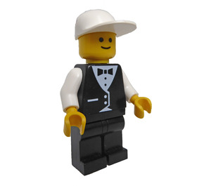 LEGO Race Official with White Cap Minifigure