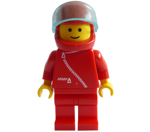 LEGO Racer jossa Punainen Zipper Minihahmo