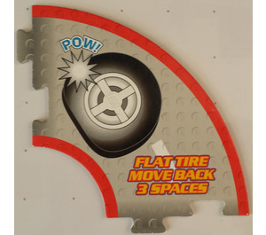 LEGO Racers Game Flat Tire Move Back 3 Spaces Card