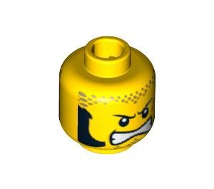 LEGO  Racers Head (Recessed Solid Stud) (14077 / 90042)