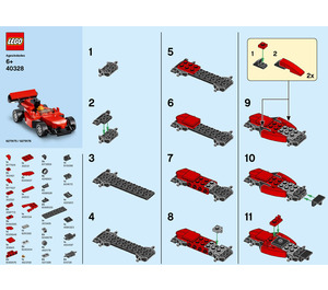 LEGO Racing Car Set 40328 Instructions