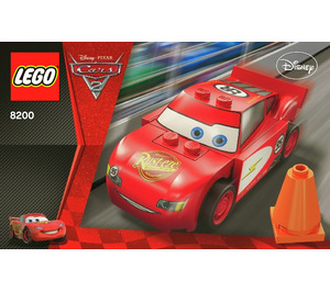 LEGO Radiator Springs Lightning McQueen Set 8200 Instructions
