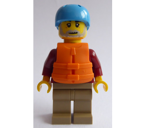 LEGO Rafter in Dark Rood Jacket minifiguur