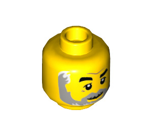 LEGO Rafter in Dark Rood Jacket Minifigure Hoofd (Verzonken Solid Stud) (3626 / 38319)