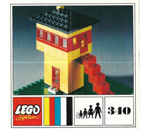 LEGO Railroad Control Tower Set 340-3 Instructions