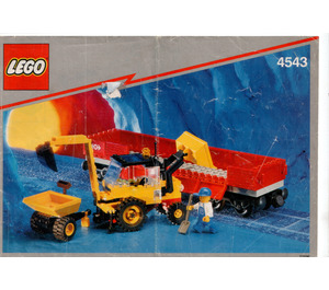 레고 Railroad Tractor Flatbed 4543 지침