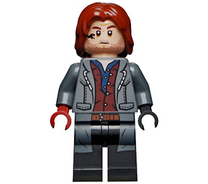 LEGO Rainn Delacourt met Donkerrood Shirt Minifiguur