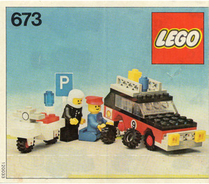 LEGO Rally Car and Motorbike Set 673 Instructions