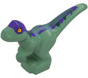 LEGO Raptor Baby mit Blau Markierungen (106406)