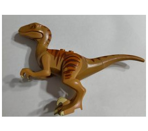 LEGO Raptor with Dark Brown and Dark Orange Back