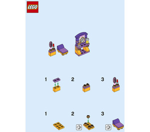 LEGO Rapunzel's Dressing Table 302101 Instrukce