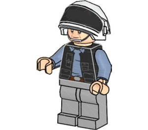 LEGO Rebel Fleet Trooper (Neutral / Scared) Minifigure