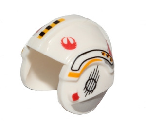 LEGO Rebel Pilot Helmet with Y-Wing Pilot with Yellow and Logos (29228 / 30370)
