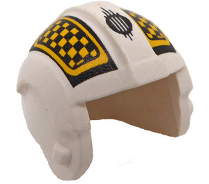 LEGO Rebel Pilot Helmet with Yellow and Black Checkered Pattern (30370)