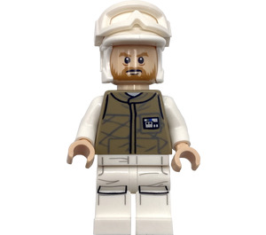 LEGO Rebel Trooper (Hoth) s Tmavě žlutohnědá Vesta a Hnědá Vousy Minifigurka